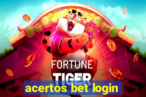 acertos bet login